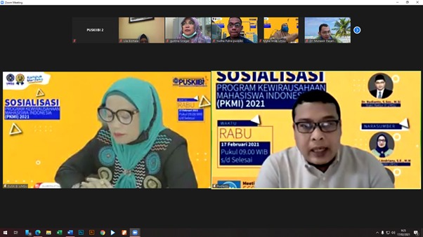 Sosialisasi Program Kewirausahaan Mahasiswa Indonesia Tahun 2021 Internal