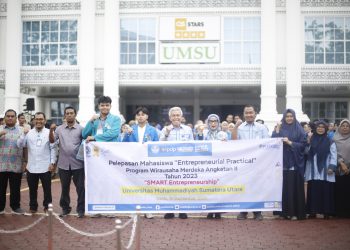 PELEPASAN MAHASISWA “ENTREPRENEURIAL PRACTICAL” WMK UMSU 2023